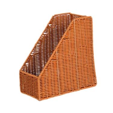 Imagem de Fenteer Livro da mesa BookEnd Bookshelf Display Stand Book Shelf Decorative Tecida Revista Rack Organizador para Office Workspace Farmhouse Mail, 15cmx25.5cmx27cm