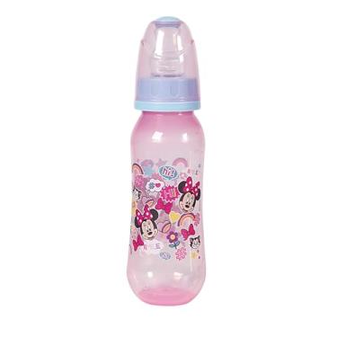 Imagem de BabyGo - Mamadeira Bico Ortodôntico Rosa Minnie 240ml - Disney - Silicone Livre de BPA - Ideal para Bebês a Partir de 6 Meses