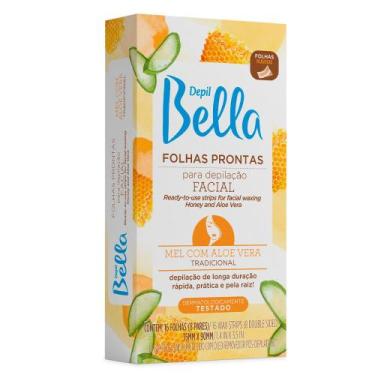Imagem de Lenço Pronto Facial Depil Bella Mel E Aloe Vera Com 16 Unidades