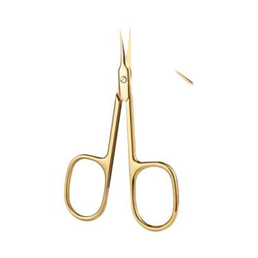 Imagem de Tesoura Profissional De Aço Inoxidável Com Ponta Curvada Para Unhas, R