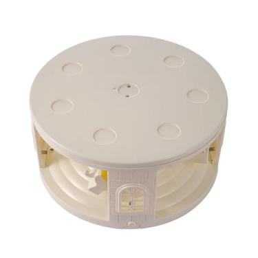 Imagem de Máquina de bolo de carrossel automática Rotativa Sushi Plate Música Função de Plástico 21,5 x 10,5 cm para recepção de casamento para festas de aniversário