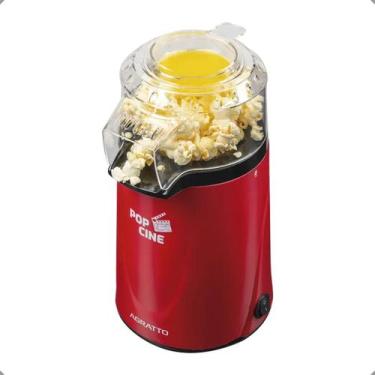 Imagem de Pipoqueira Elétrica Pop Cine Manteiga Vermelha Agratto 220v Cor Vermel
