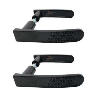 Imagem de Kit 2 Maçanetas para Porta Preto Fosco Modelo 21 56253 - Stam