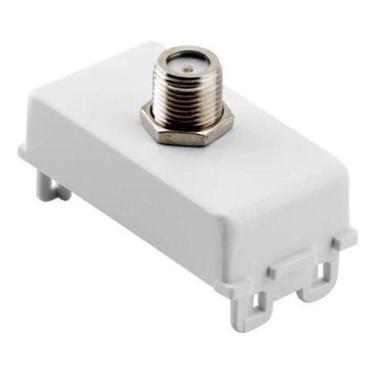 Imagem de Módulo Tomada Coaxial Tv Sat Liz/lux2 Tramontina 57115/042, Branco