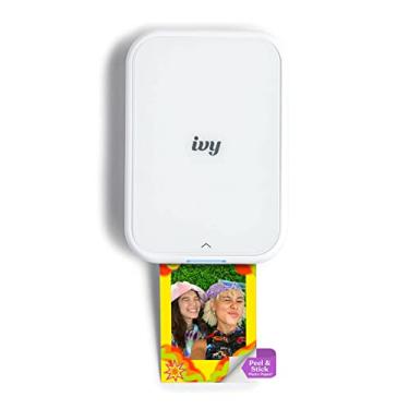 Imagem de Canon Mini impressora fotográfica IVY 2, impressão a partir de dispositivos iOS e Android compatíveis, impressões adesivas nas costas, branco puro