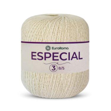 Imagem de Linha Euroroma Especial 8/5 Fio Nº3 1400m 500g TEX 369, 0100 - Cru