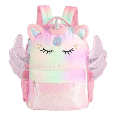 Imagem de Mochila Costas Infantil Meninas Up4you Unicórnio Pink