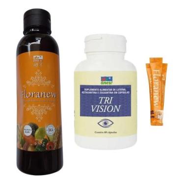 Imagem de Floranew Garrafa 630g + 01 Tri Vision 60 cáps + 05 Sachê Floranew