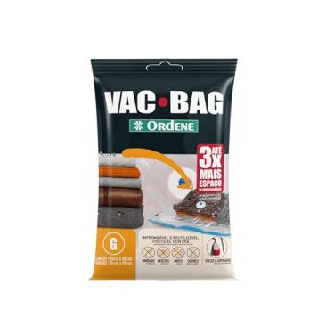 Imagem de Ordene - Saco Plástico à Vácuo para Armazenamento, Tamanho Grande, Cor Transparente, Linha Vac Bag