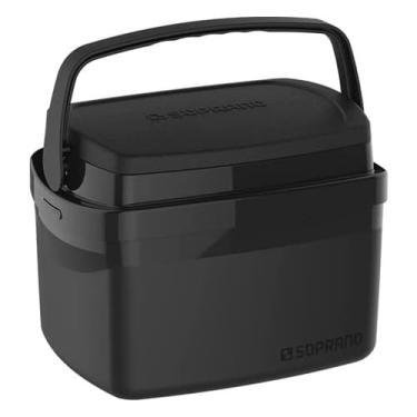Imagem de Caixa Termica Pequena Cooler 5 Litros Preta Com Alça Soprano
