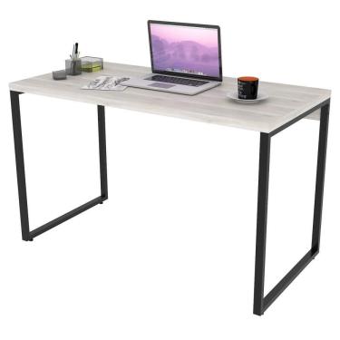Imagem de Mesa De Escritório Office 120cm Estilo Industrial Prisma C08 Snow - Mpozenato