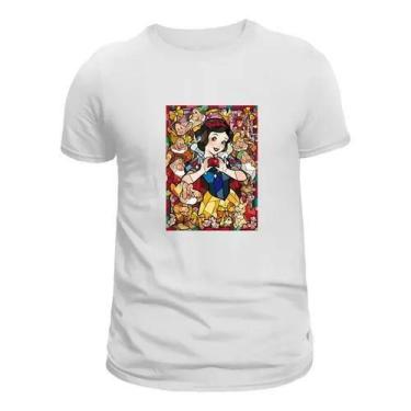 Imagem de Camisa Babylook Branca de Neve e Os Sete Anões - 100% Algodão - Loja D