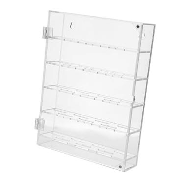 Imagem de MERIGLARE Caixa de armazenamento de moedas, à prova de poeira, com 5 fileiras, caixa de medalhas para avôs, presente de colecionador, Claro