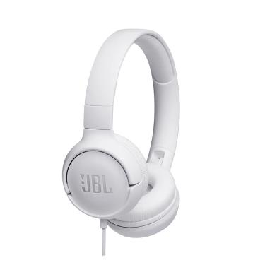 Imagem de Headphone Supra-Auricular JBL T500 com Fio Branco