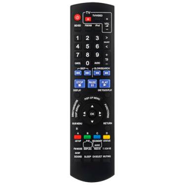 Imagem de Controle remoto de substituição N2QAKB000061 aplicável ao sistema de som Panasonic Blu-ray Disc Home Theater SC-BT100 SA-BT100 SC-BT100P-K SC-BT100-R SB-HF100 SB-HC100 SB-HS100 SB-HW560 SH-FX67T
