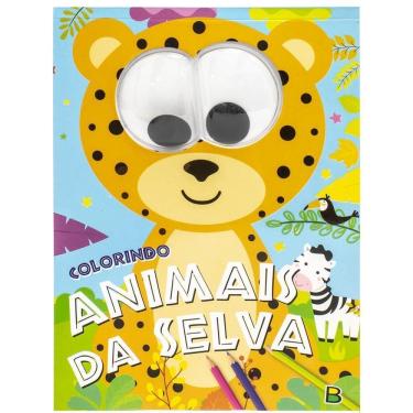 Imagem de Olhinhos Malucos! Colorindo Animais Da Selva