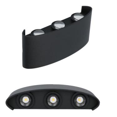 Imagem de Arandela de Efeito Externa Interna Meia Lua LED 6W 6 Fachos PopSpot - 