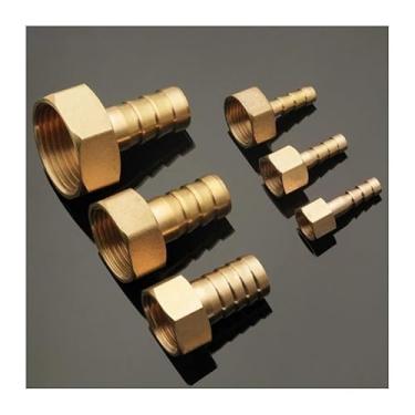 Imagem de Conexões de tubulação de latão ID 3mm-25mm Conector de mangueira M6-M22 E 1/8'' 1/10.2 cm 3/8 "1/5.1 cm rosca fêmea combustível ar gás tubo de água óleo (12 mm, M8X1)