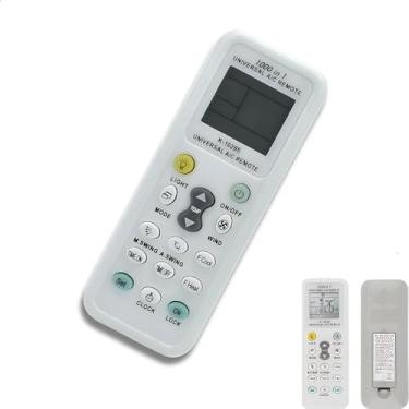 Imagem de Controle Remoto Universal Para Ar Condicionado Compatível Com Split Inverter LG Samsung Midea Consul Philco Elgin Gree Electrolux E Mais | AAA+