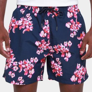 Imagem de Bermuda Colcci Estampada Masculina, Azul, Rosa, M