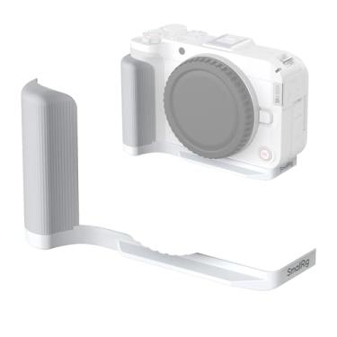 Imagem de SMALLRIG Punho em forma de L R50 V para Canon R50V com placa de liberação rápida para Arca, alça lateral leve com nervuras, suporte para sapata fria, furos rosqueados de 1/10.2 cm-20, suporte para