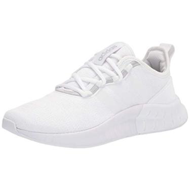 Imagem de adidas Tênis de corrida feminino Kaptir Super, Calçado branco/calçado branco/núcleo preto, 5