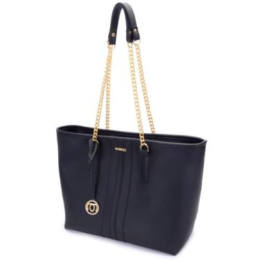 Imagem de Bolsa de Ombro Grande Shopper Cabe Notebook fechamento de zíper alça d