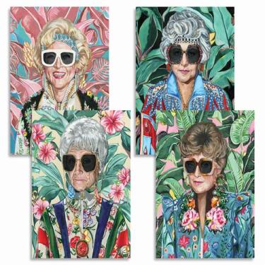 Imagem de Conjunto de pôsteres com obras de arte dos anos 80 Fashion Golden Girl