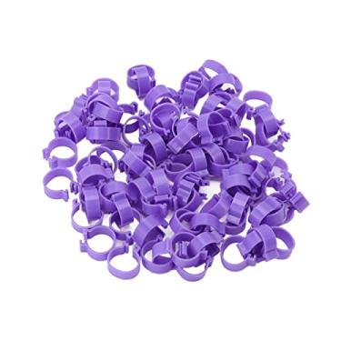 Imagem de AYNEFY Anel de pé de Aves, Feito para Durar, Design Reutilizável, Com Recurso de Marcador Gravável, Identificar e Classificar Facilmente Raças de Pássaros, como Galinhas, Patos e Gansos, Adequados