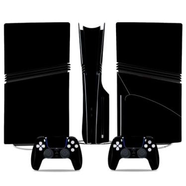 Imagem de Skin Sticker for PS5 Pro Disc Edition, Vinyl Decal Protective Cover Wrap for Game Console and Controller (Black)