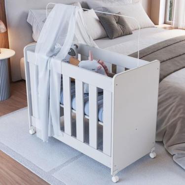 Imagem de Berço Evolutivo 4 em 1 Branco - Completa Móveis, Branco, Unisex