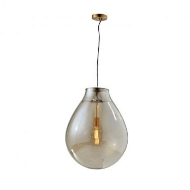 Imagem de Pendente de Vidro Caju Bella Iluminação Conhaque