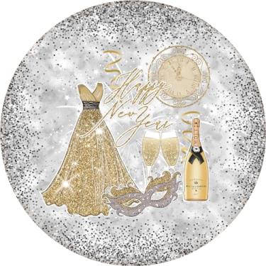 Imagem de Painel Festa Redondo C/Elástico 1,50m Ano Novo (ANV018)