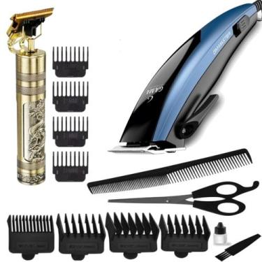 Imagem de Cortador De Cabelo Gama Italy Profissional 9 Acessorios Magnetic 7w Ma