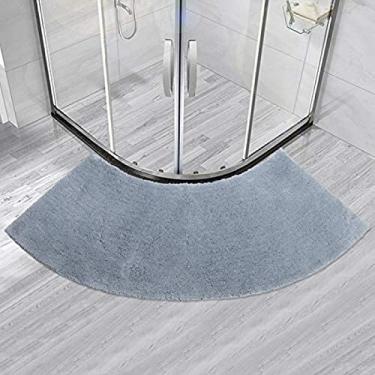 Imagem de Tapete De Banho Em Forma De Leque, Tapete De Chuveiro De Canto Antiderrapante, Almofadas De Pé Anti-mofo, Tapete De Chuveiro Curvo Para Chuveiros Redondos, Tapetes De Tapete De Banheiro De, A