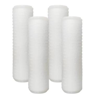 Imagem de 10-inch folded PP cotton filter element, High precision, high flow, 4pcs sink Replacement Water Filter, For domestic/industrial water(5 microns)
