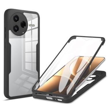 Imagem de Kukoufey Capa compatível com Xiaomi Redmi K80, capa com protetor de tela integrado compatível com Xiaomi Poco F7 Pro 5G 24117RK2CG capa preta