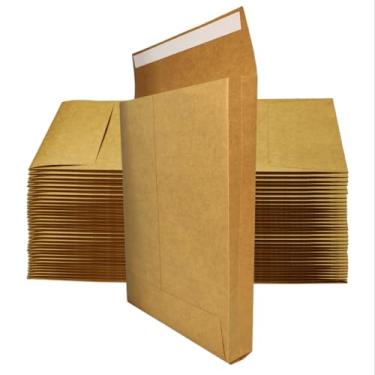 Imagem de Tanshuqin Envelopes expansíveis de 26 cm x 39,6 cm, envelopes grandes de catálogo, envelopes Kraft para armazenamento e organização de negócios, fotos, documentos (20 peças)