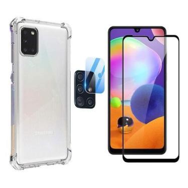 Imagem de Kit Capa Anti Impacto Samsung Galaxy A21s + Película Vidro + Película 