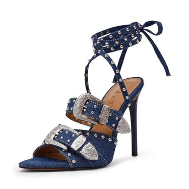 Imagem de Steve Madden Sandália feminina, Jeans Multi, 37