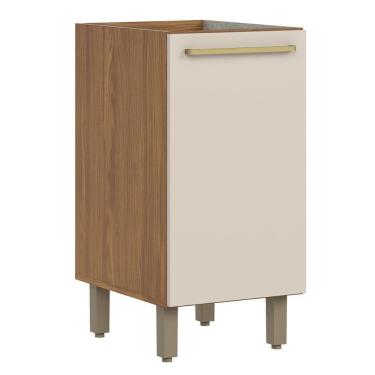 Imagem de Balcão De Cozinha Requinte 40cm 1 Porta Nature-areia Sem Tampo - Móveis Henn Nature-areia