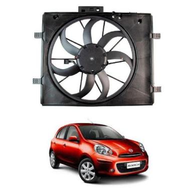 Imagem de Eletroventilador, nissan march, versa, 1.0 1.6, 2014 em diante, com de