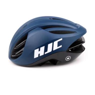 Imagem de Capacete de Ciclismo Bicicleta HJC Atara, Azul com branco