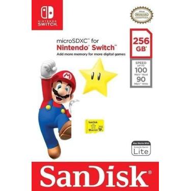 Imagem de Cartão de Memoria MicroSD Nintendo Switch 128GB Sandisk Mario
