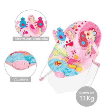 Imagem de Cadeira De Descanso Carnaval Vibratória Infantil Girafa bebê Até 11kg 