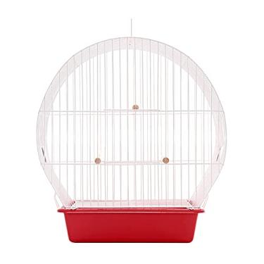 Imagem de Gaiola para Pássaros Arco Top Vermelha Monaco