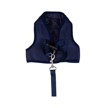 Imagem de Peitoral Urban Puppy para Cães Colete Aerado Marinho - Tamanho PP