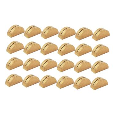 Imagem de IEUDNS 24x Porta-cartões de lugar, suporte de mesa de madeira, decoração moderna de madeira, etiqueta, foto, menu, clipes para decoração de eventos de