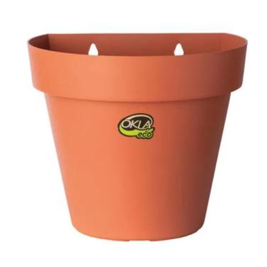 Imagem de Kit 3 a 5 Vasos para plantas arandela parede meia lua flores jardim ve