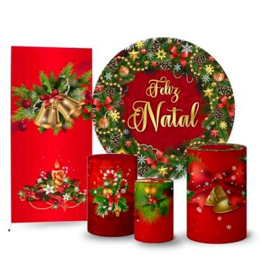 Imagem de Trio Capas Cilindro + Painel Redondo + Lateral Natal (K2NAT0031)